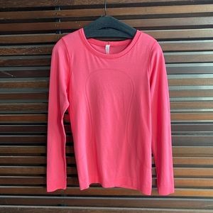 Lulu Lemon Swiftly Tech Long Sleeve Hot Punk